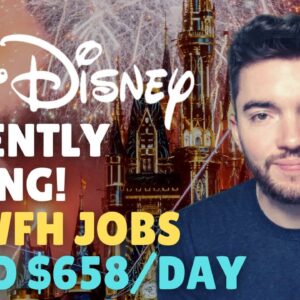 DISNEY URGENTLY HIRING for 115 Work-From-Home Jobs Paying Up to $658/DAY 2022