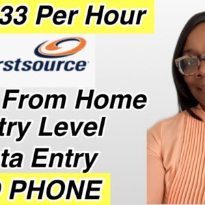 $18.33 PER HOUR | NO PHONE | Work From Home DATA ENTRY JOBS | NATIONWIDE