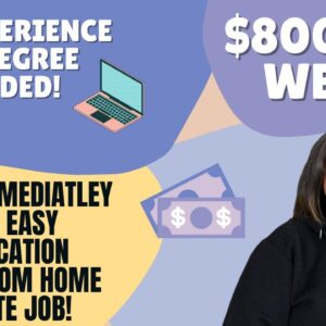 EASY $20 PER HOUR NO EXPERIENCE AND NO DEGREE NEEDED WORK FROM HOME JOB HIRING IMMEDIATELY 2022!