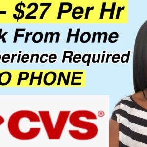 NO PHONE $17 - $27.90 Per Hour | WORK FROM HOME | NO EXPERIENCE REQUIRED