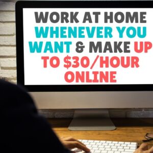 Work from Home Whenever You Want With No Experience & Make Up to $30/Hour Online