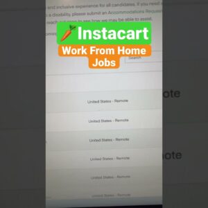 Instacart Work From Home Jobs #workfromhome#workathome#onlinejobs#remotejobs