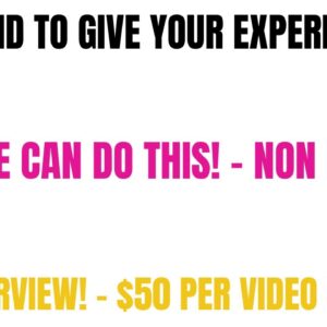 Get Paid To Give Your Experience| No Interview | Anyone Can Do This Easy Side Hustle | Non Phone